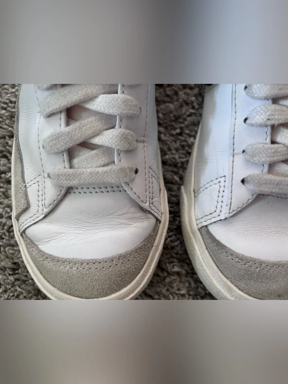 Nike Mid ‘77 White/Black High-Top Sneakers Athleisure Womens Size 7
